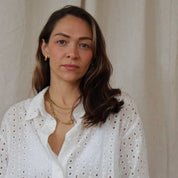 'Current' Small Waterproof Gold Drop Earrings