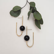 Liviana Bar and Ball Stud Earrings