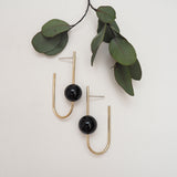 Liviana Bar and Ball Stud Earrings
