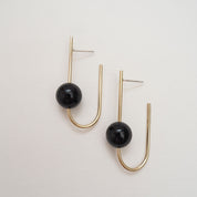 Liviana Bar and Ball Stud Earrings