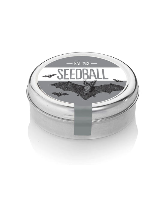 The Every Space Bat Mix Seed tin of 30 wildflower seeds by Seedball 