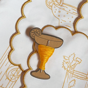 Stitch Your Cocktail Napkins embroidery kit, further view