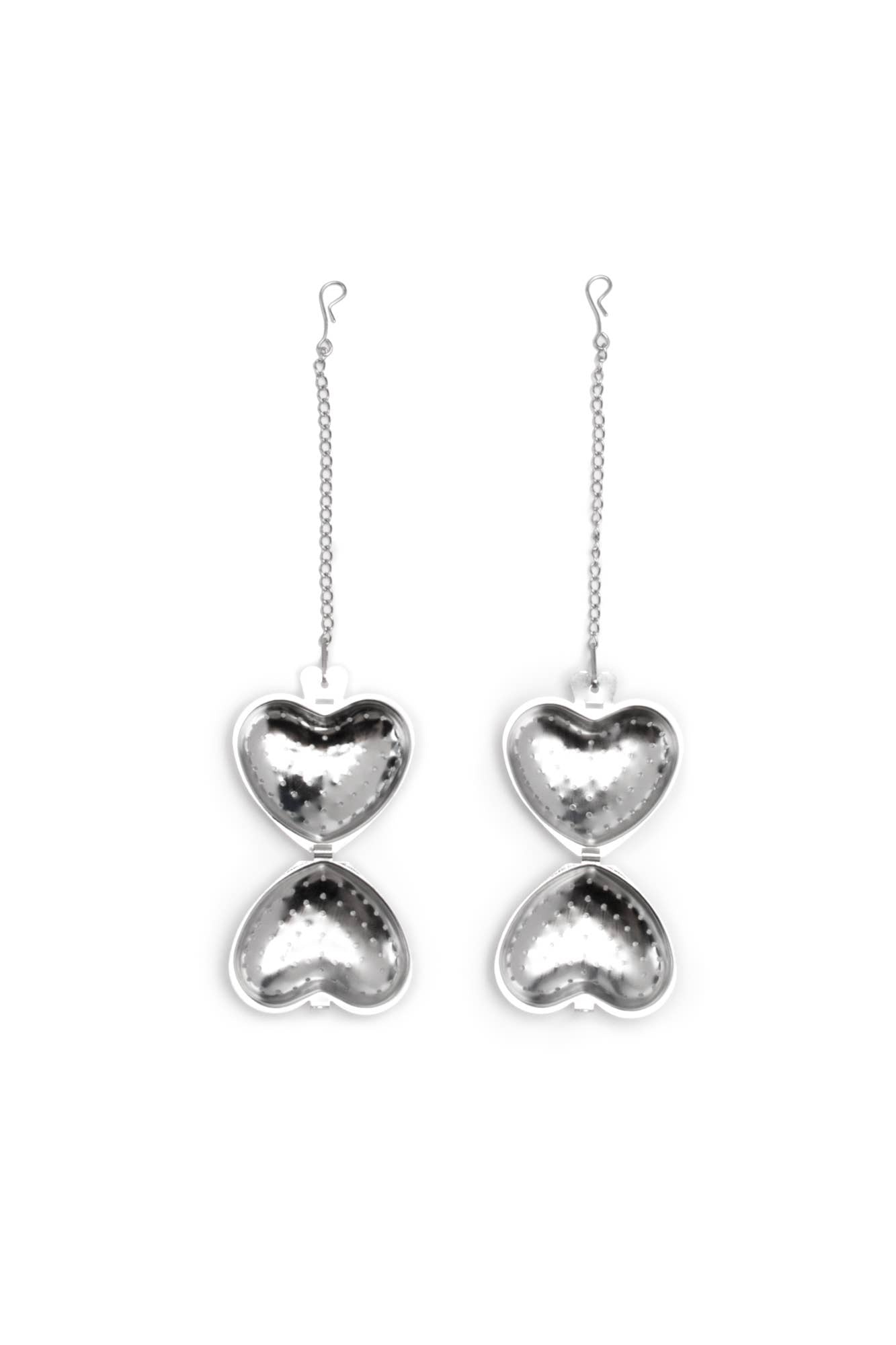Fox Run Stainless Steel Heart Tea Infuser | Set of 2, 6.25"
