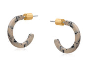 Sunny Petite Resin Hoop Earrings
