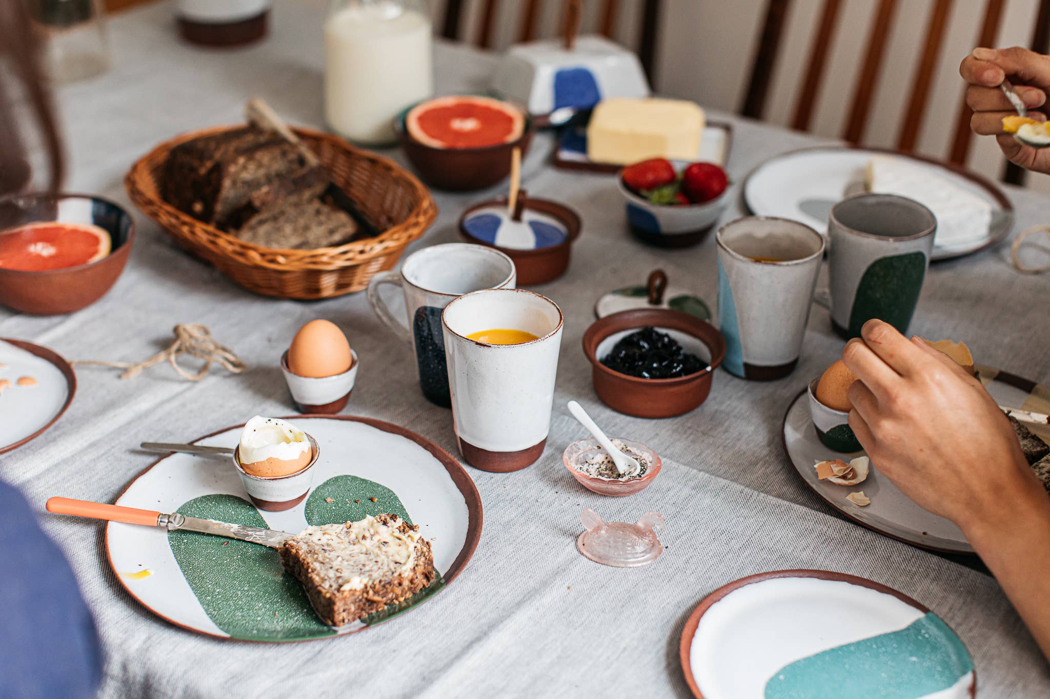 Handmade Contemporary Terracotta Egg Cup