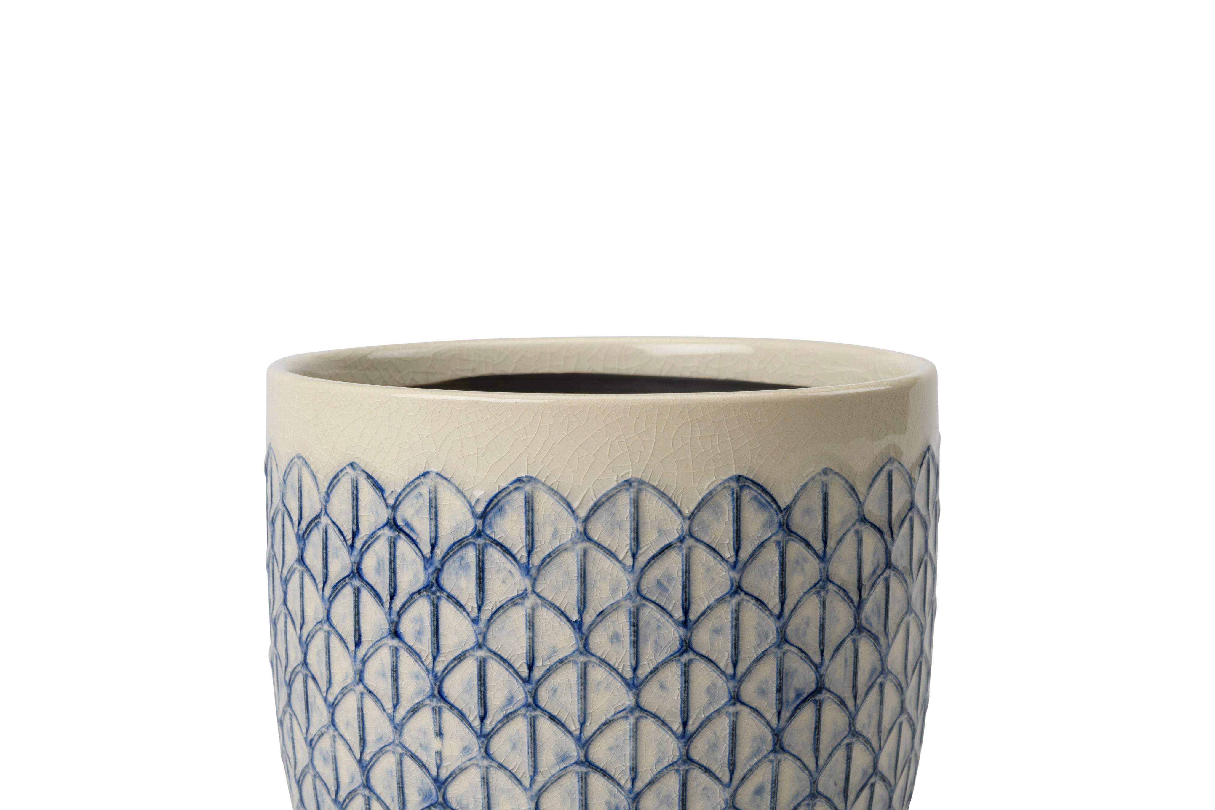 Crème Geo Plant Pot