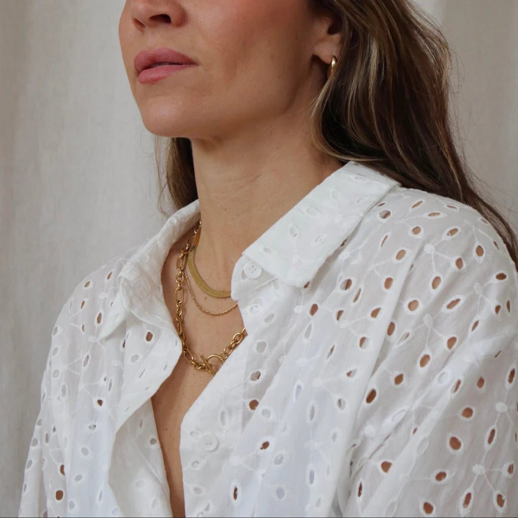 'Sea' Waterproof Gold Chain Necklace