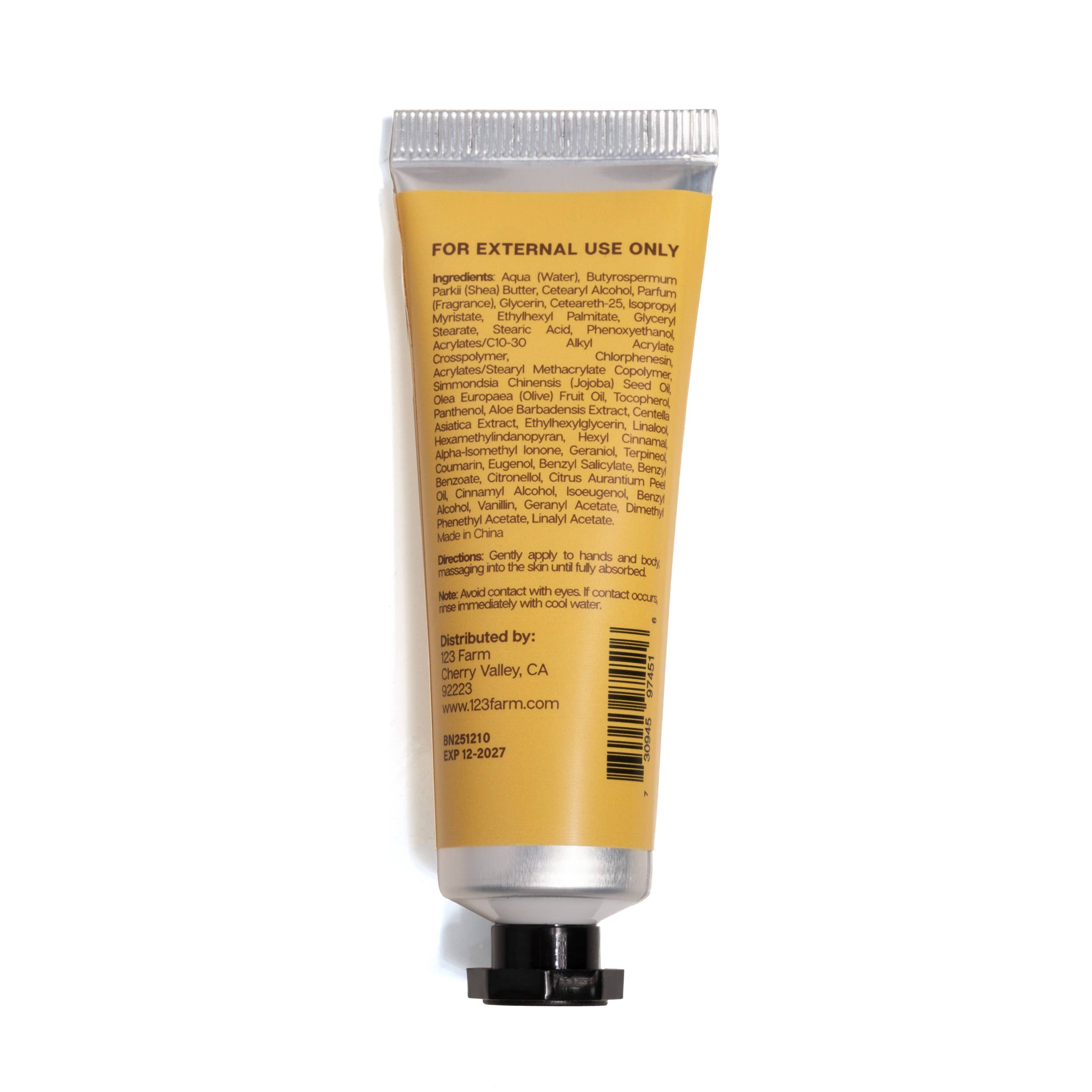 Flower Market Honey Hand Cream by 123 Farm, further view