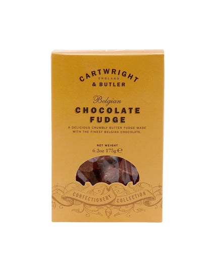The Every Space 175g carton of Belgian Chocolate Fudge with real butter by Cartwright & Butler