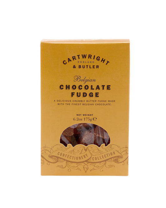 The Every Space 175g carton of Belgian Chocolate Fudge with real butter by Cartwright & Butler