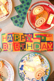 Happy Birthday Concertina Greeting Card