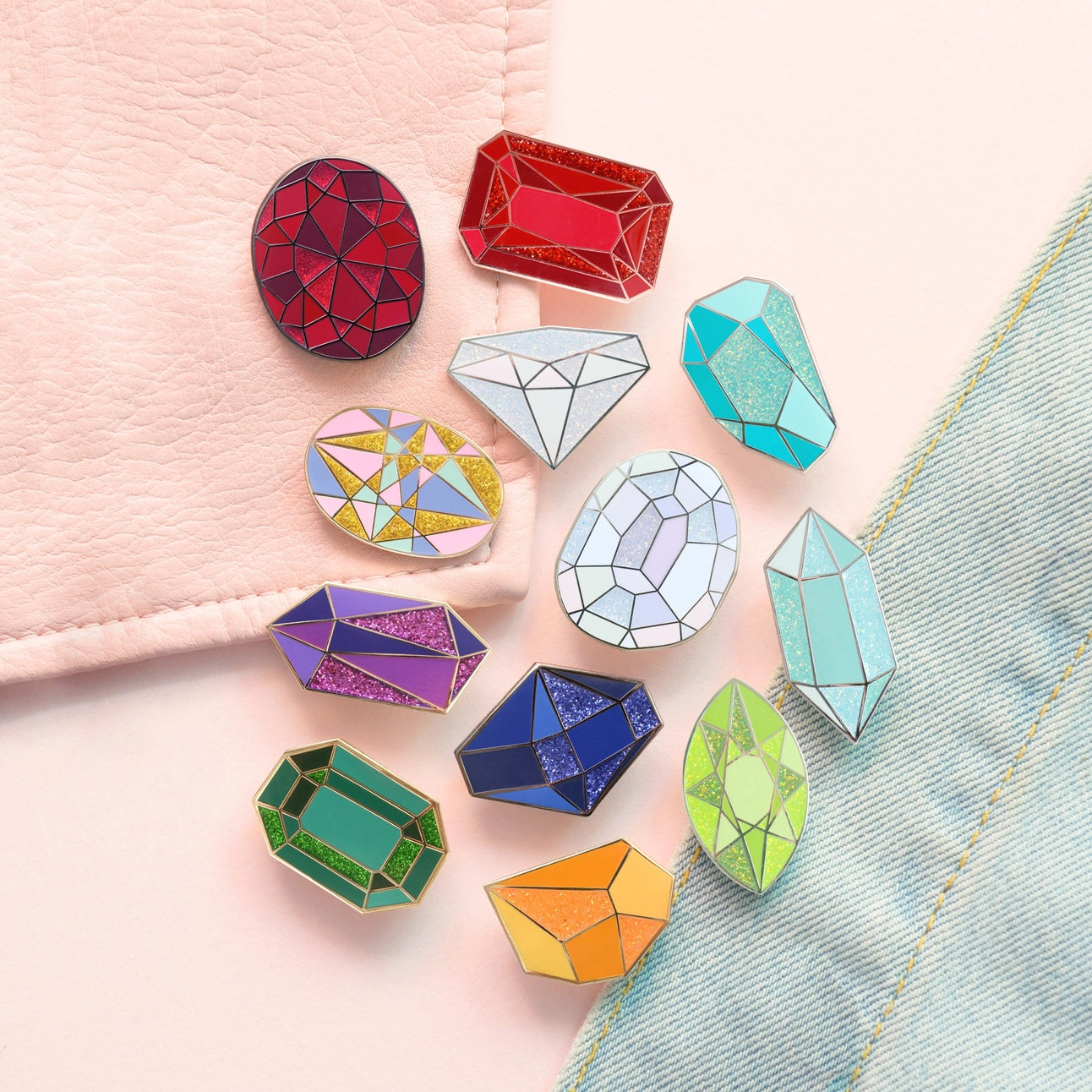 Birthstone Enamel Pins