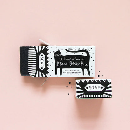 The Every Space Black Cat Soap bar with rosemary & lime by The Printed Peanut