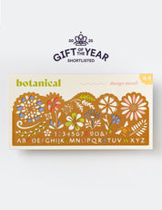 Botanical Drawing Stencil, Arts And Journaling In Brass