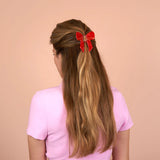 Red Ribbon Hair Claw