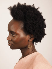 Brass and Bold Earrings | Nucleo, Brass Rings Within Rings
