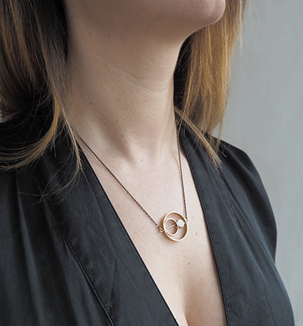 Brass Rings Within Rings Necklace The Every Space