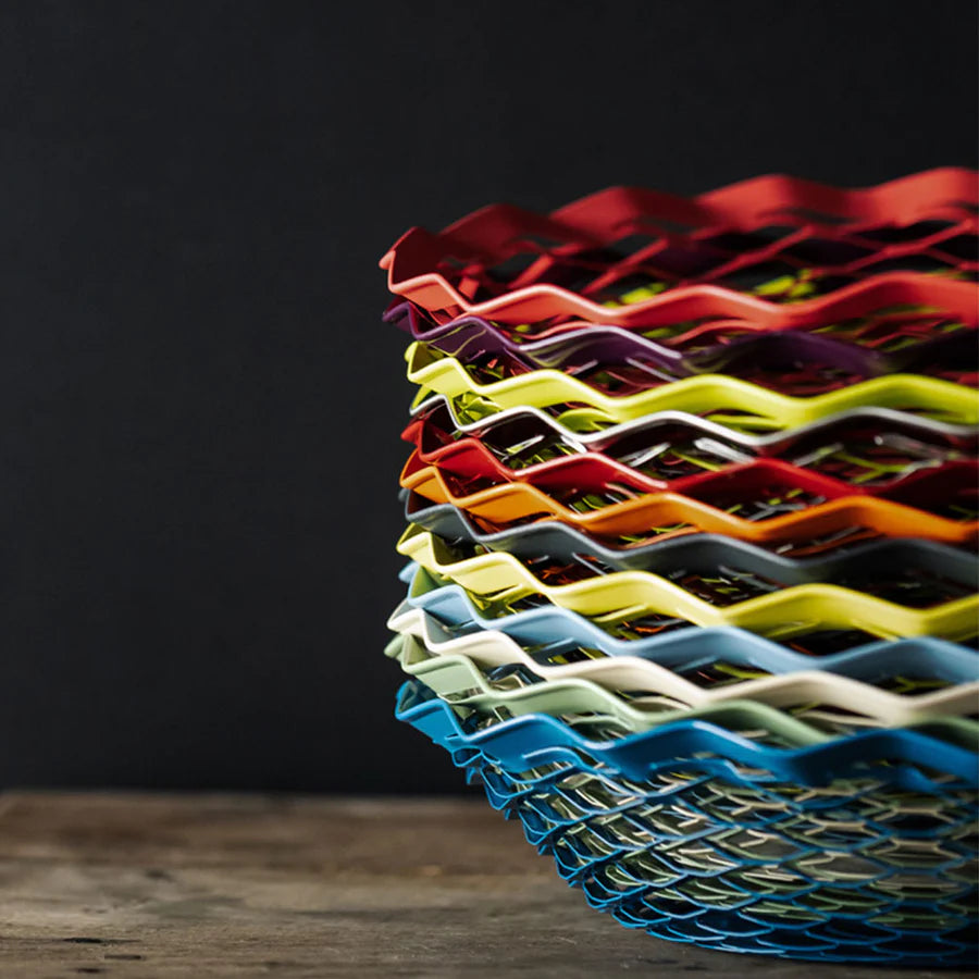 The Every Space Vintage Round Stainless Steel Bread Basket by Roger Orfevre