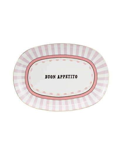 Yvonne Ellen Buon Appetito Slogan Platter