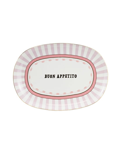 Yvonne Ellen Buon Appetito Slogan Platter