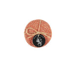 Jute Coasters | Tangerine & Natural, Set of 4