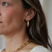 'Petrel' Large Waterproof Hoop Earrings