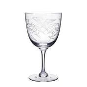 A Pair of Crystal Wine Glasses | Fern Design