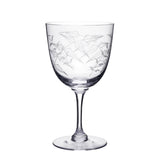A Pair of Crystal Wine Glasses | Fern Design