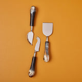 Horn & Stainless Cheese Set