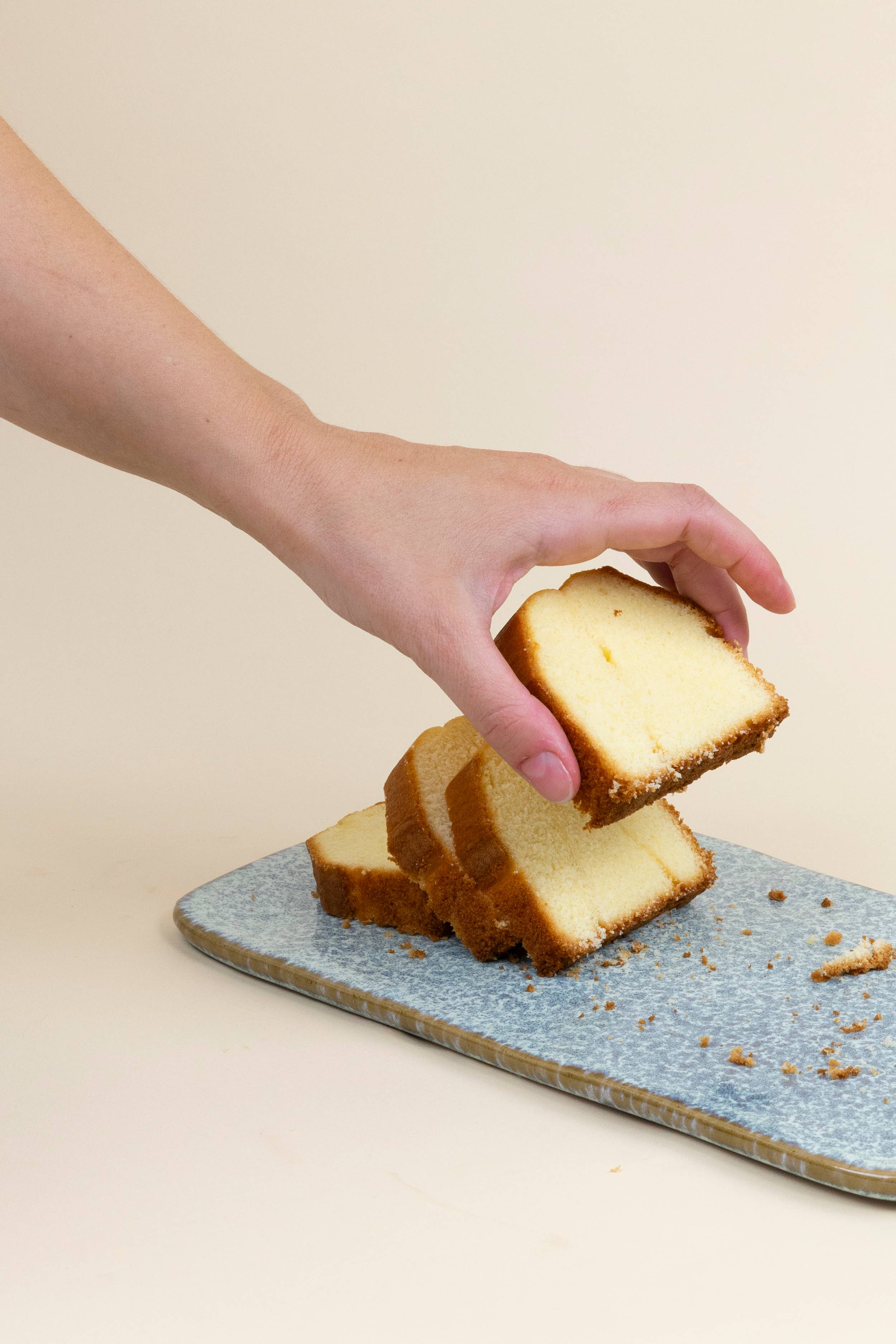 Tejo handmade ceramic serving board, further view