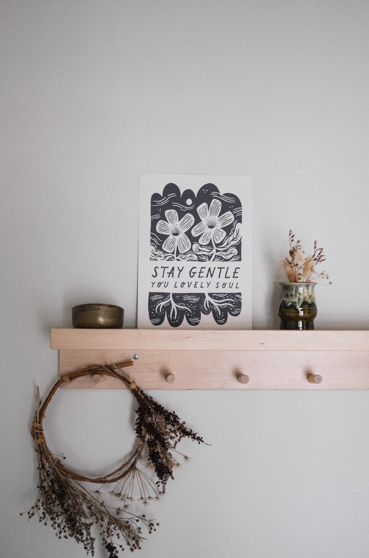 'Stay Gentle' Mindful Print | A3