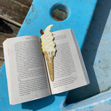 Embroidered Fabric Bookmark - Ice Cream Design