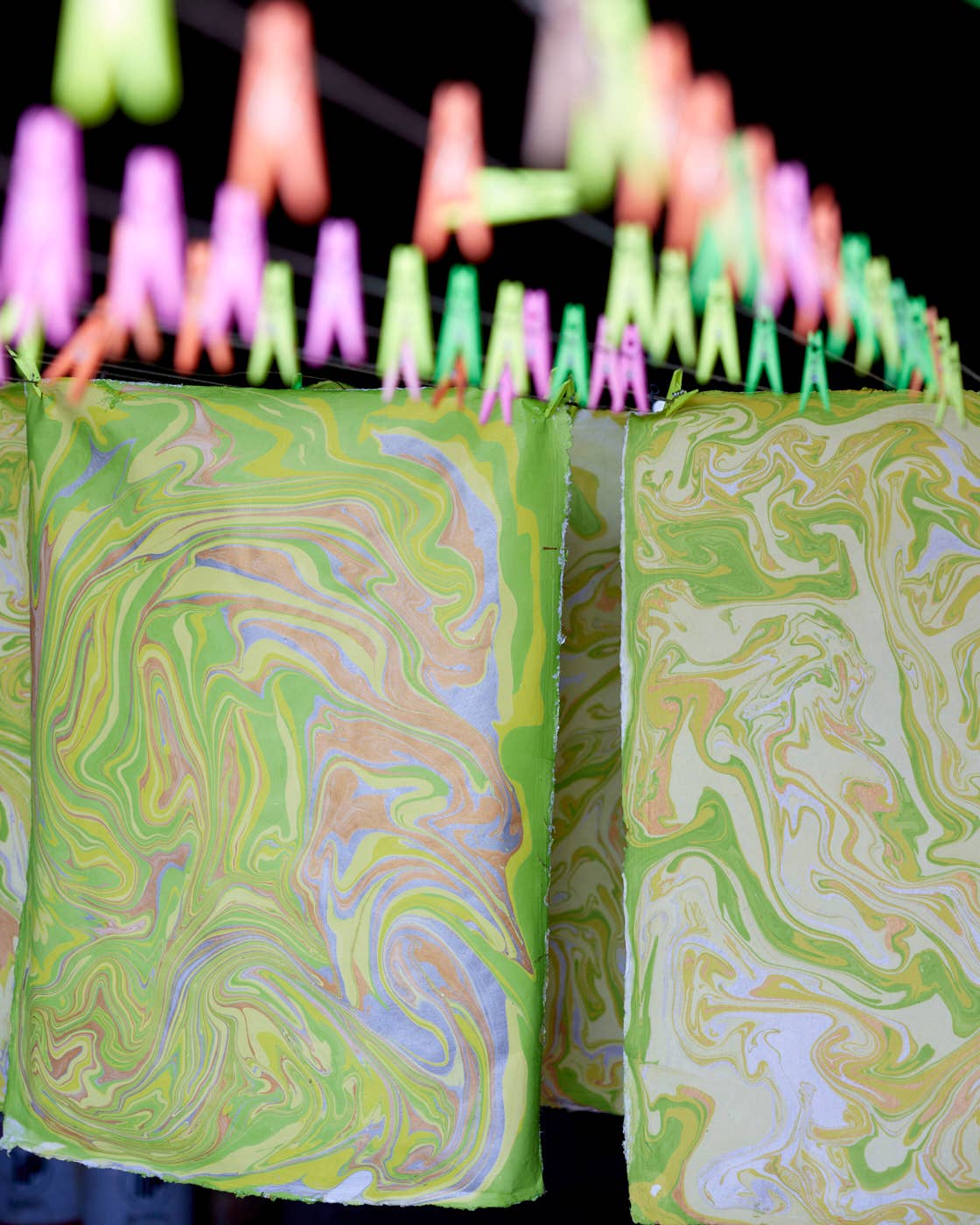 Hand Marbled Gift Bags (Small)
