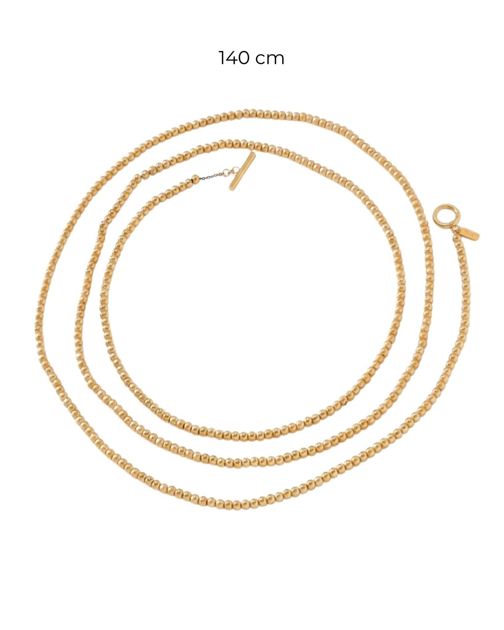 Dansk Copenhagen Audora long sanded necklace, further view