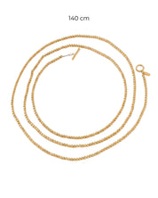 Dansk Copenhagen Audora long sanded necklace, further view