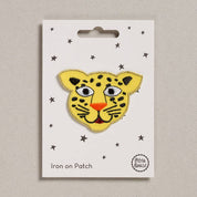 Leopard Face Iron-On Embroidered Patch