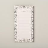To Do List Notepad Jotter Mini Dalmatian Print