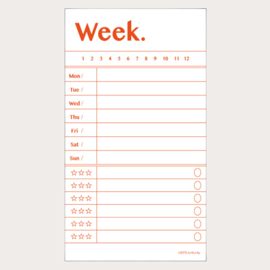 Paperian Lists to Live By memo pad, further view