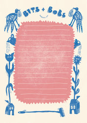 'Bits & Bobs' | Retro Garden | A6 Notepad
