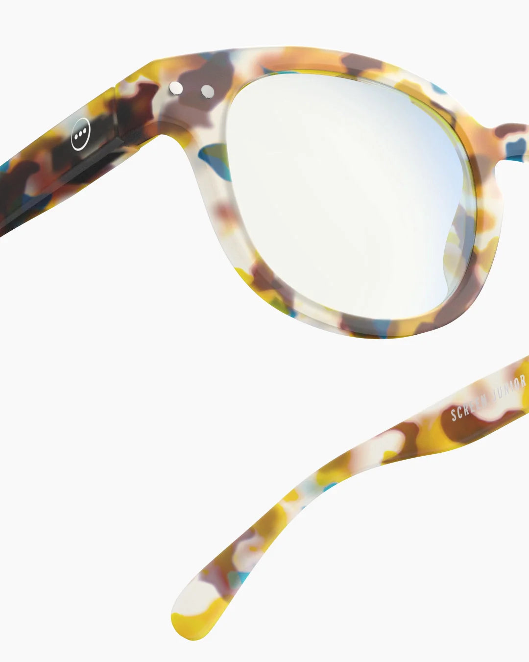 The Every Space Blue Light Glasses TEENS 5-10 Year olds Blue Tortoise style #C protective screen glasses by Izipizi