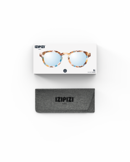 The Every Space Blue Light Glasses TEENS 5-10 Year olds Blue Tortoise style #C protective screen glasses by Izipizi