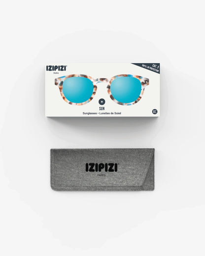 Sunglasses ‘Blue Tortoise’ Mirror Lens #C
