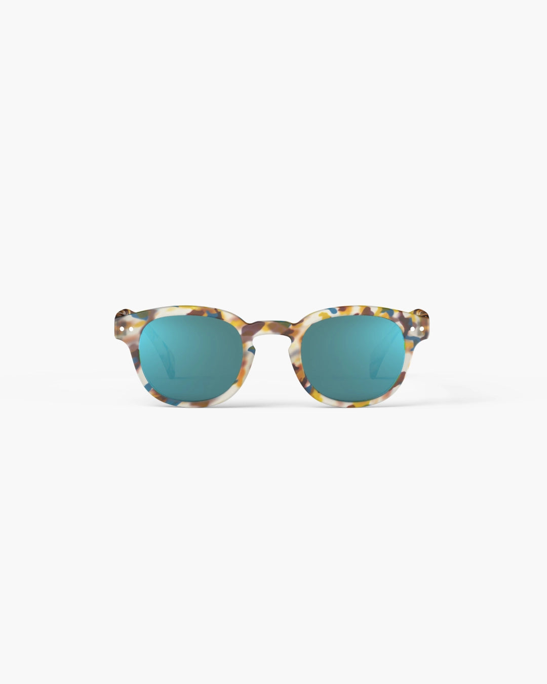 Sunglasses ‘Blue Tortoise’ Mirror Lens #C