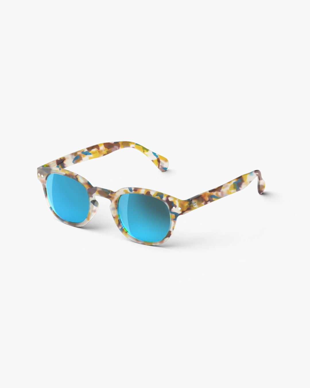 Sunglasses ‘Blue Tortoise’ Mirror Lens #C