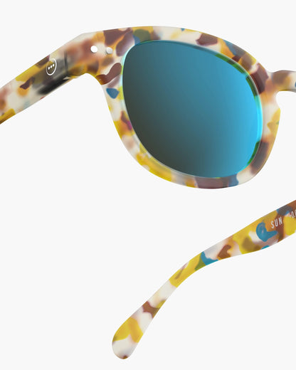 Sunglasses ‘Blue Tortoise’ Mirror Lens #C
