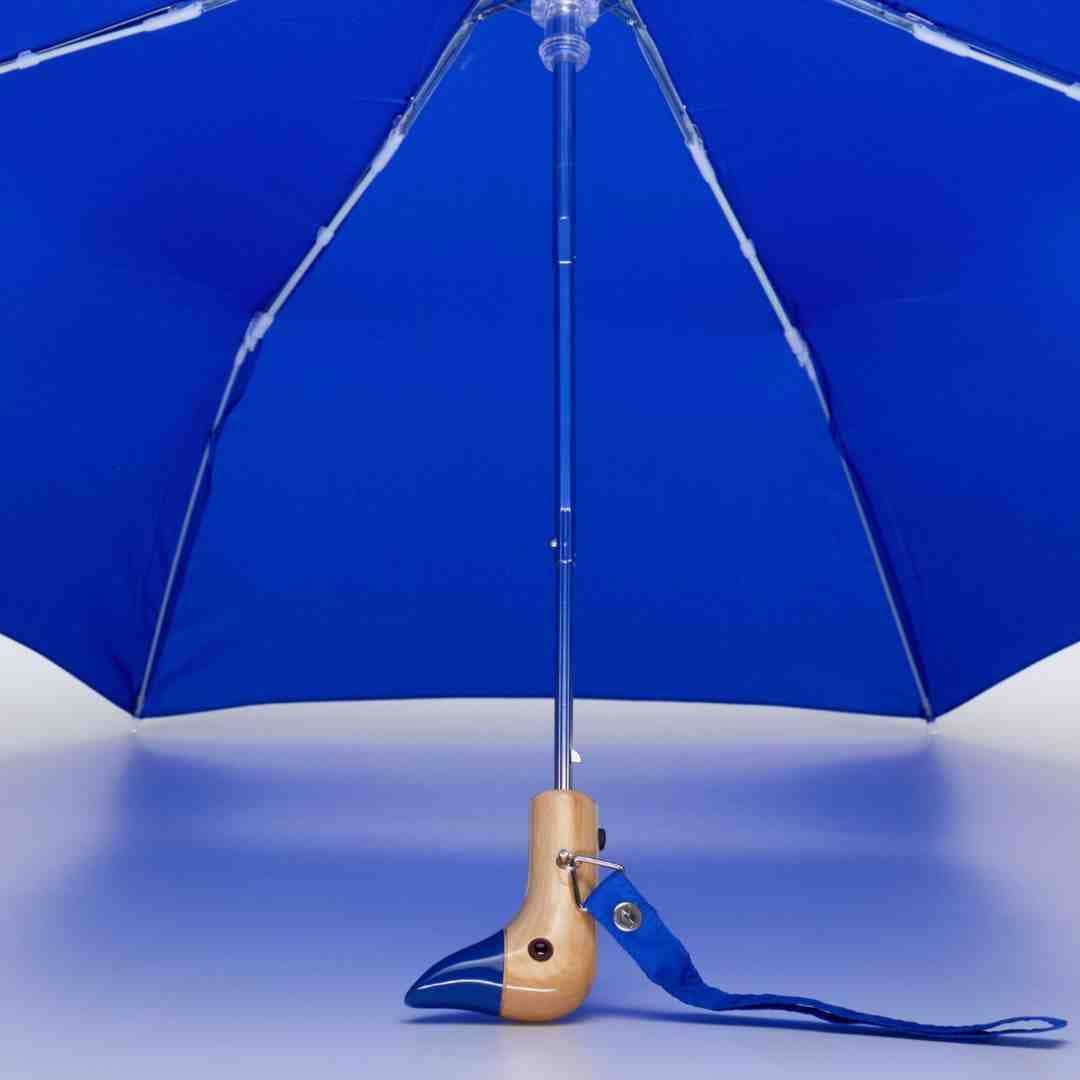 Royal Blue Compact Eco-Friendly Duckhead Umbrella