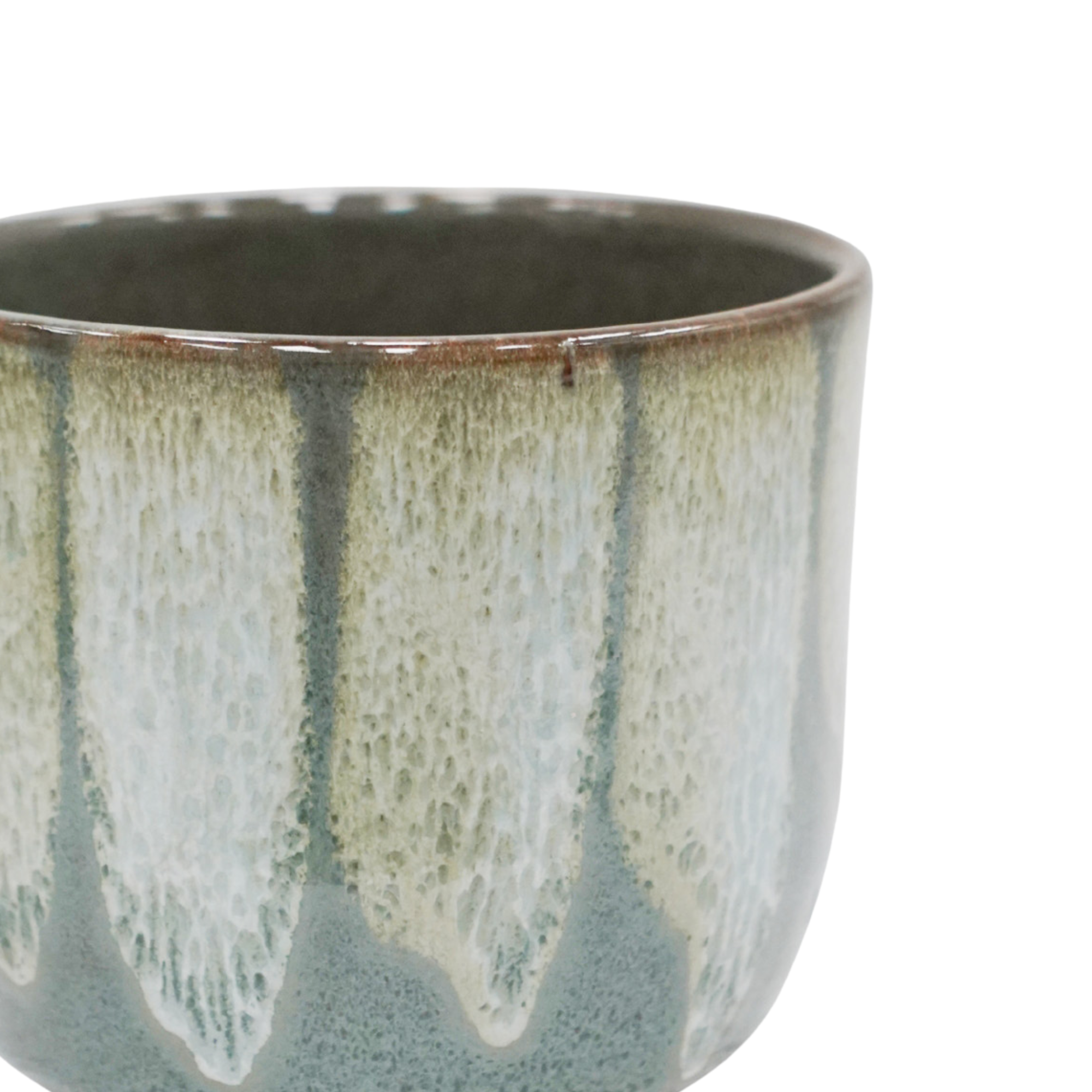 Rowe Drip Reactive Glaze Planter H15cm x D16cm
