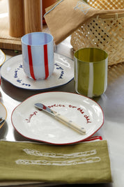 'good food and good company' Statement Plate