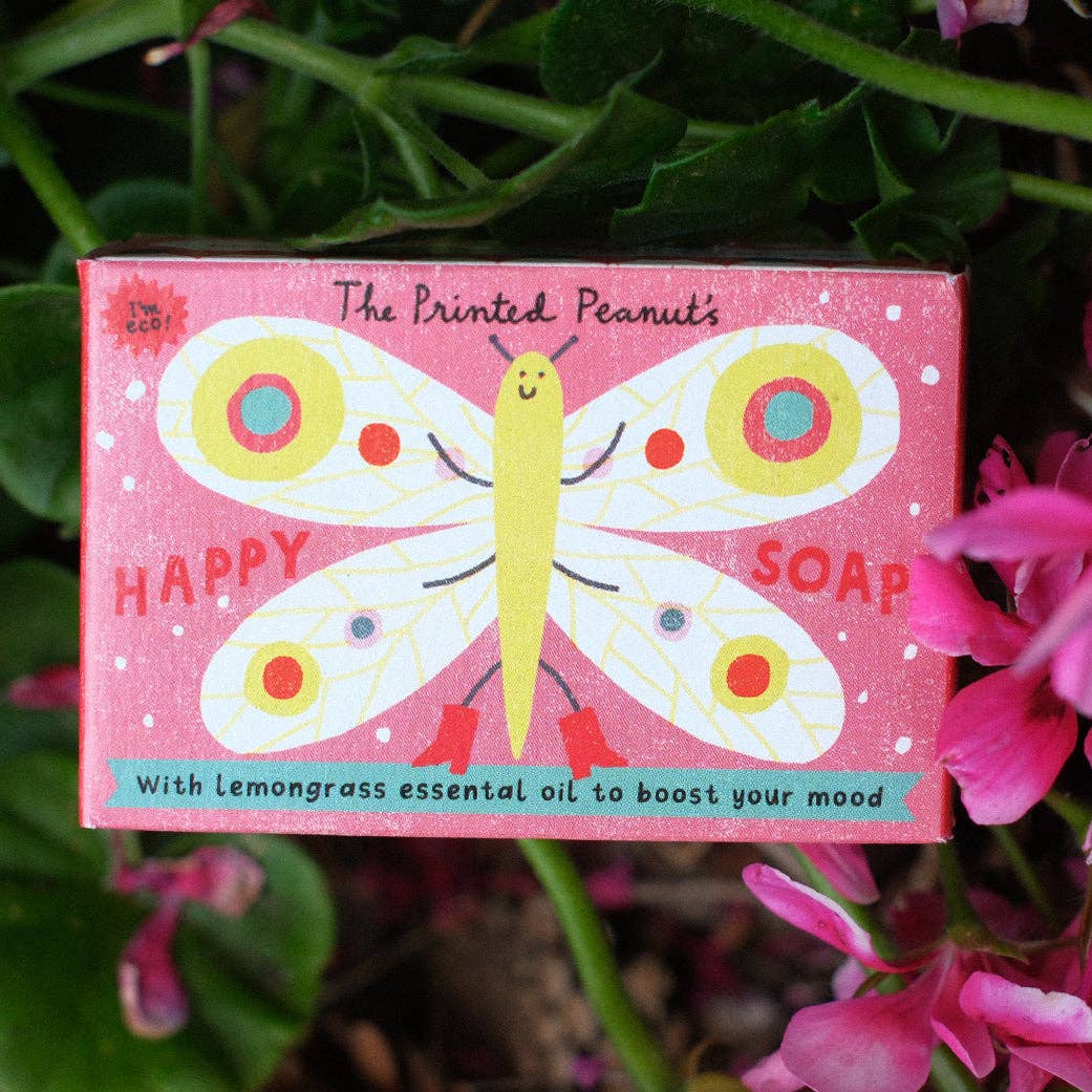 Lemongrass Soap Bar | Happy Soap, Handmade, Vegan, 95g