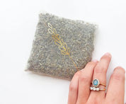 Lavender Motif Silk Lavender Bag